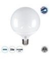 GLOBOSTAR® BUBBLE 60042 Λάμπα E27 G125 LED 20W 2000lm 260° AC 220-240V IP20 Ψυχρό Λευκό 6000K - Lumileds SMD Chip - Λευκό Γαλακτερό - Μ12.5 x Π12.5 x Υ16cm - 3 Χρόνια Εγγύηση